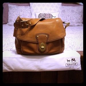 Coach Light Natural Brown leather bag